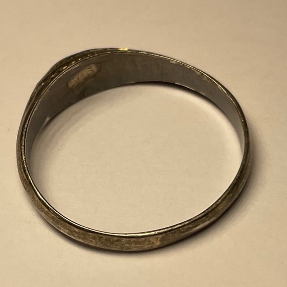 Sterling Silver Ring Size 8 Navajo Design 925 - Picture 6 of 7